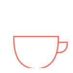 Icon getrunkene Kaffeetassen